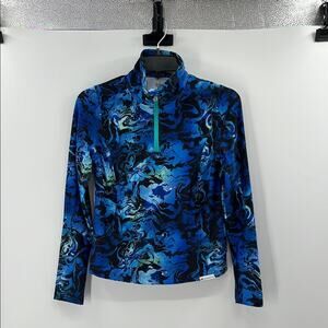 Obermeyer Girls Clara 1/4 Zip Top - Space Out - Medium